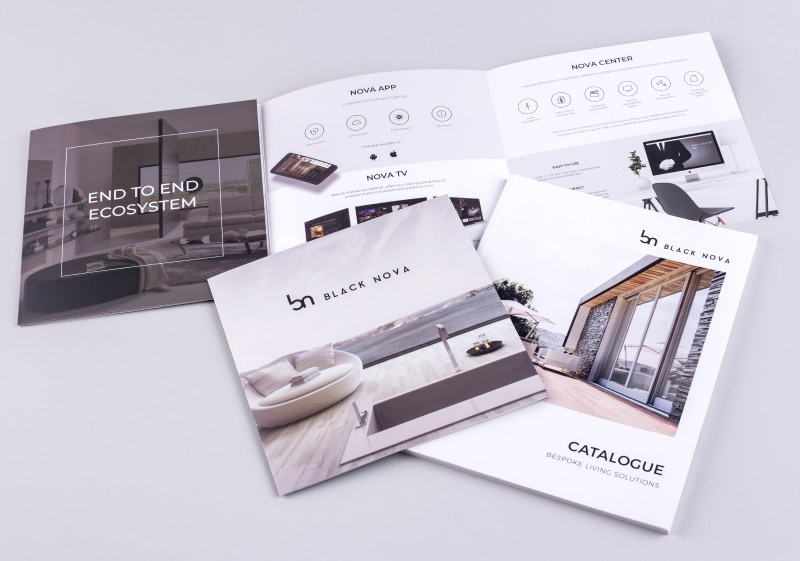 Black Nova Brochure Printing |  Bangkok Printing Services, Thailand