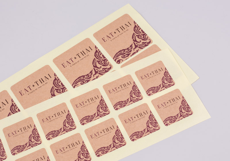 Eat Thai Stickers Printing | Bangkok Printing Services, Thailand